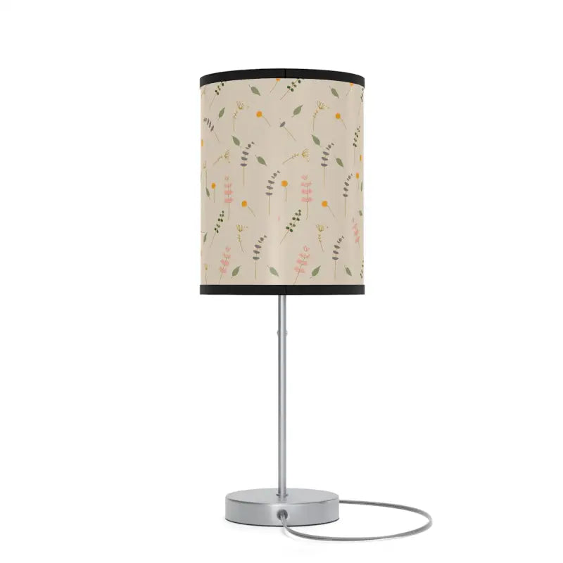 Enchant your Space: Cozy Simple Flowers Pattern Lamp Stand - Home Decor