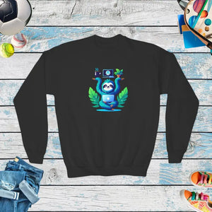 Ultimate Youth Crewneck Gildan 18000b Sloth Comfort - Dipaliz - Black / Xs - Sweatshirts