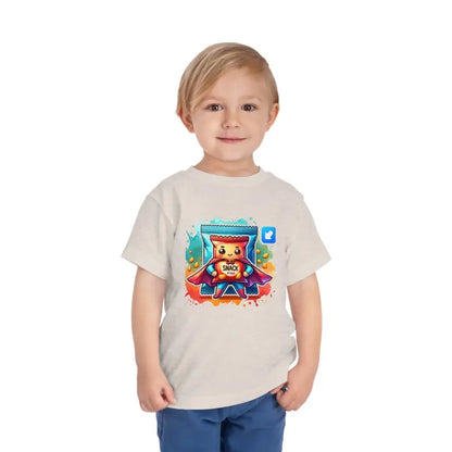 Snack Attack Short Sleeve Tee for Toddlers - Cozy & Fun! - Heather Dust / 2t Kids Clothes