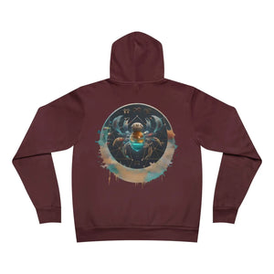 Celestial Cancer Zodiac Sign Hoodie Sponge Fleece - Dipaliz - Hoodies