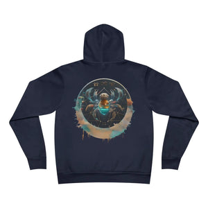 Celestial Cancer Zodiac Sign Hoodie Sponge Fleece - Dipaliz - Hoodies