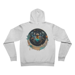Celestial Cancer Zodiac Sign Hoodie Sponge Fleece - Dipaliz - Hoodies