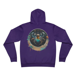 Celestial Cancer Zodiac Sign Hoodie Sponge Fleece - Dipaliz - Hoodies