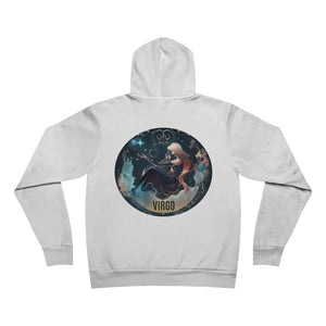 Cosmic Virgo Zodiac Sign Hoodie - Sponge Fleece Pullover - Dipaliz - Hoodies - Xs