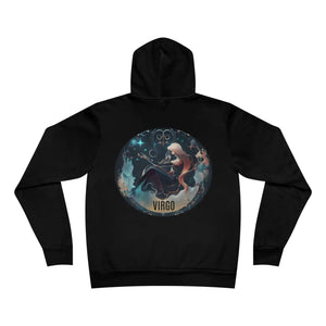 Cosmic Virgo Zodiac Sign Hoodie - Sponge Fleece Pullover - Dipaliz - Hoodies - Xs