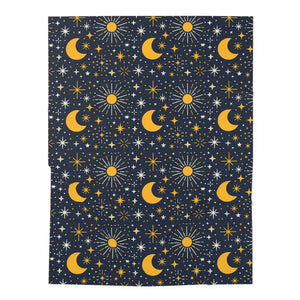 Stars Baby Swaddle Blanket - Cosmic Comfort - Dipaliz - 30’’ × 40’’ / White - Swaddling Blankets