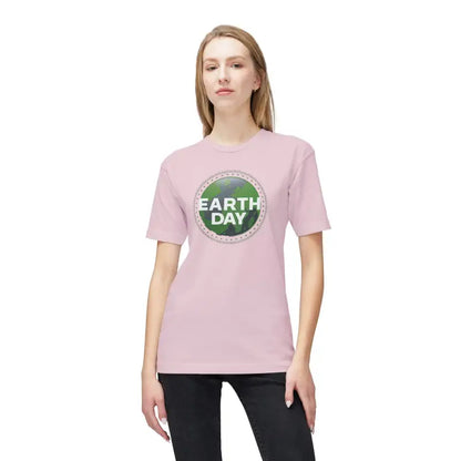 Eco Chic Usa-made Earth Day Tee - 100% Cotton Comfort - Pink / s T-shirt