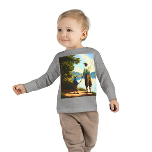 Toddler Long Sleeve Tee for Bold Little Adventurers - Dipaliz - Heather / 2t - Baby & Clothing