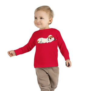 Cotton Long Sleeve Tee - Cozy Toddler Comfort - Dipaliz - Red / 2t - Baby & Clothing