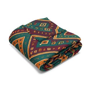 Arctic Fleece Blanket – Cozy Tribal Pattern - Dipaliz - Blankets