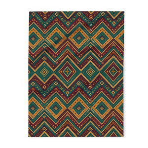 Arctic Fleece Blanket – Cozy Tribal Pattern - Dipaliz - Blankets