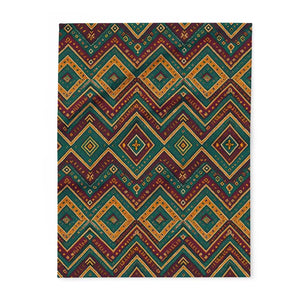 Premium Arctic Fleece Blanket Cozy Tribal Pattern - Dipaliz - 30’’ × 40’’ - Blankets