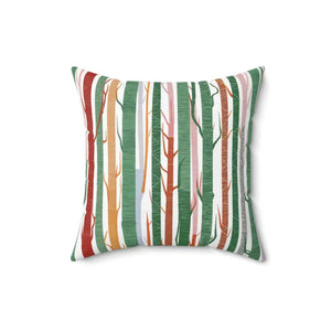 Tree Trunk Pillow - Cozy Polyester Square Nature Decor - Dipaliz - 16’’ × - Throw Pillows