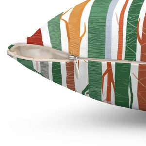 Tree Trunk Pillow - Cozy Polyester Square Nature Decor - Dipaliz - Throw Pillows