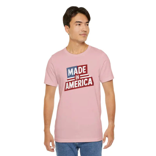 Celebrate Independence Day in Style with our Unisex 4th of July T-shirt - Heather Pink / s T-shirt