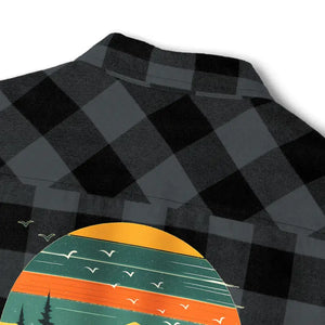 Unisex Flannel Shirt - Forest Green Brushed Cotton - Dipaliz - Shirts