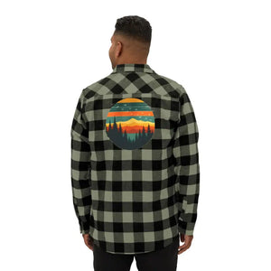 Unisex Flannel Shirt - Forest Green Brushed Cotton - Dipaliz - Shirts