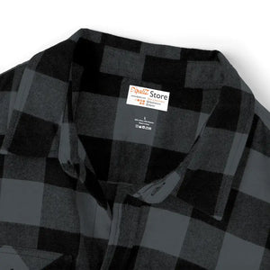 Unisex Flannel Shirt - Forest Green Brushed Cotton - Dipaliz - Shirts