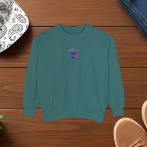 Aurora Sunset Brushed Fleece Sweatshirt - Cozy Unisex Wear - Dipaliz - Sweatshirts