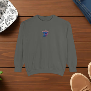 Aurora Sunset Brushed Fleece Sweatshirt - Cozy Unisex Wear - Dipaliz - Sweatshirts