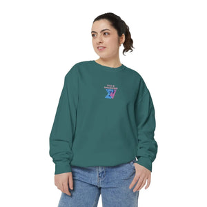 Aurora Sunset Brushed Fleece Sweatshirt - Cozy Unisex Wear - Dipaliz - Sweatshirts