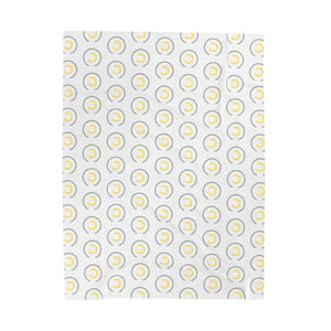 Abstract Yellow Velveteen Plush Blanket - Bold Modern Warmth - Dipaliz - Blankets