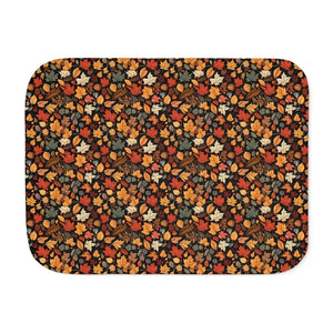 Sherpa Blanket Autumn Foliage Warmth Style Comfort Dipaliz - Blankets