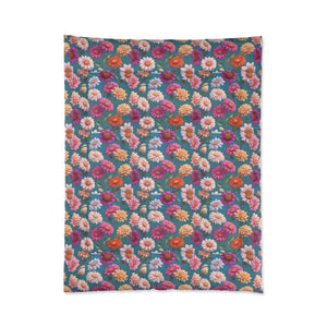 Floral Comforter - Ultra Soft Polyester Bedding - Dipaliz - Quilts & Comforters