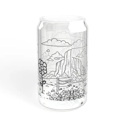 Chic Floral Sipper Glass: Sip Sustainably in Style - Tumbler