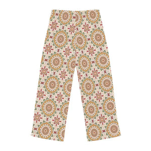 Women’s Pajama Pants - Polyester Jersey Knit Geometric - Dipaliz - Pajamas