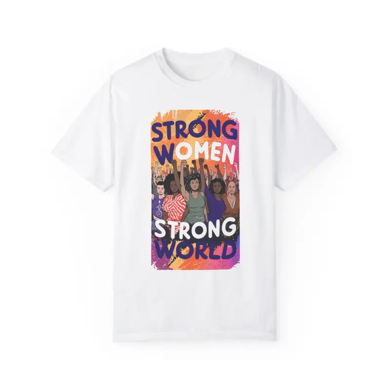 Cozy Women’s Day Cotton Tee for Strong Women World - T-shirt