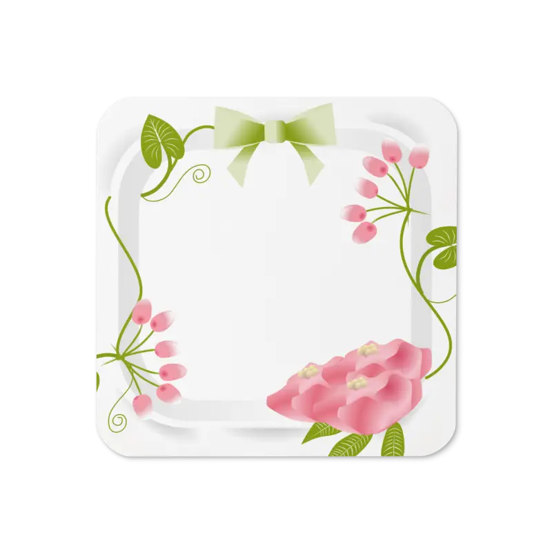 Elevate Decor with Petal Dipaliz Pink Flower Coasters - Kitchen and Dining