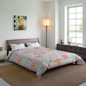 Floral Print Comforter - Cozy Modern Bedroom Style - Dipaliz - 88’’ × - Quilts & Comforters