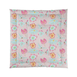 Floral Print Comforter - Cozy Modern Bedroom Style - Dipaliz - Quilts & Comforters