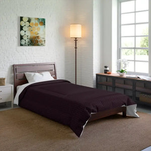 Chocolate Brown Polyester Comforter Modern Cozy Style - Dipaliz - 68’’ × 88’’ - Quilts & Comforters