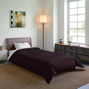 Chocolate Brown Polyester Comforter Modern Cozy Style - Dipaliz - 68’’ × 92’’ - Quilts & Comforters