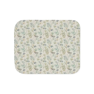 Sherpa Blanket Cozy Green Leaves Beautiful Prints - Dipaliz - Blankets