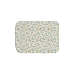 Sherpa Blanket Cozy Green Leaves Beautiful Prints - Dipaliz - Blankets