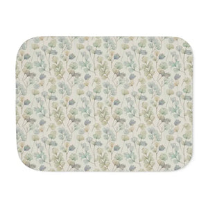 Sherpa Blanket Cozy Green Leaves Beautiful Prints - Dipaliz - Blankets