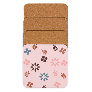 Heat Resistant Floral Coaster - Vibrant Pink Style - Dipaliz - Coasters