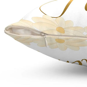 Home Sweet Spun Polyester Square Pillow Bold Comfort - Dipaliz - Throw Pillows