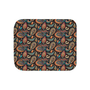 Snuggly Sherpa Blanket - Colorful Paisley Pattern - Dipaliz - Blankets