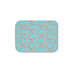 Sherpa Blanket Two Colors Floral Pattern Cozy Throw - Dipaliz - Blankets