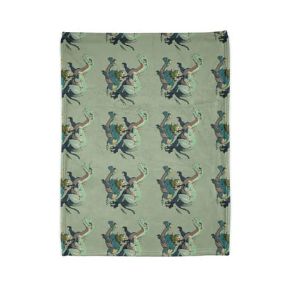 Snuggle in the Soft Polyester Cute Dinosaur Blanket - Home Decor