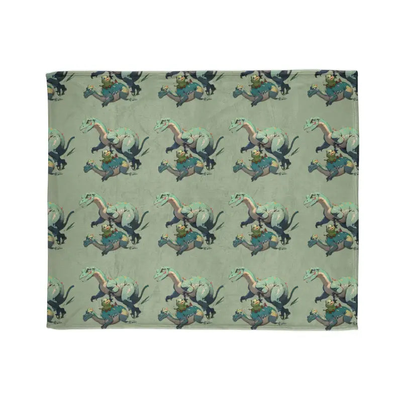 Snuggle in the Soft Polyester Cute Dinosaur Blanket - Home Decor