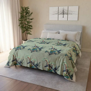 Soft Polyester Blanket - Cute Dinosaur Print - Dipaliz - Blankets