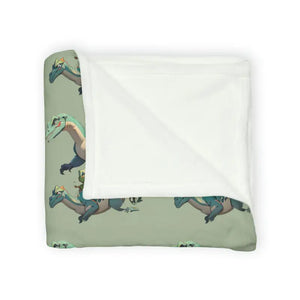 Soft Polyester Blanket - Cute Dinosaur Print - Dipaliz - Blankets
