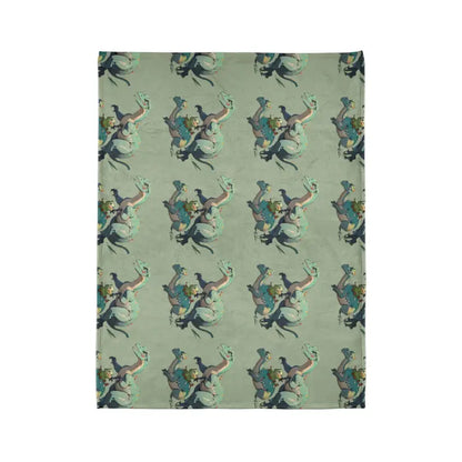 Snuggle in the Soft Polyester Cute Dinosaur Blanket - Home Decor