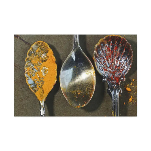 Transform your Space with Vivid Spoons Canvas Art Semi-glossy Finish - 36″ x 24″ (horizontal) / 1.5’’