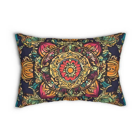 Cozy Up with a Spun Polyester Lumbar Pillow! - 20’’ × 14’’ Home Decor